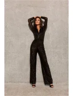 Dámský Overal  WPS357-2 černý - Roco Fashion