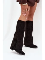 Kozačky na podpatku  model 219589 Step in style