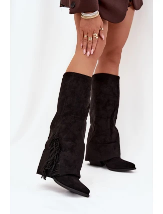 Kozačky na podpatku  model 219589 Step in style