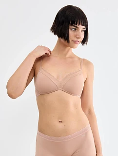 Dámská podprsenka GO Blush PU Bra Cameo Brown hnědá - SLOGGI