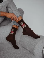 Ponožky Milena 0200-132 Medvídek ve svetru 37-41