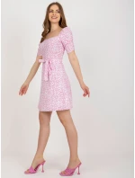LK SK 509002 šaty.03P bílá a růžová