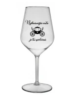 NEJKRÁSNĚJŠÍ CESTA JE TA SPOLEČNÁ - čirá nerozbitná sklenice na víno 470 ml