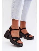 Sandály na podpatku model 225108 Step in style Sandály na podpatku model 225108 Step in style