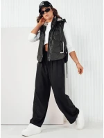 Dámská prošívaná vesta TREOS černá FashionStreet TY4218