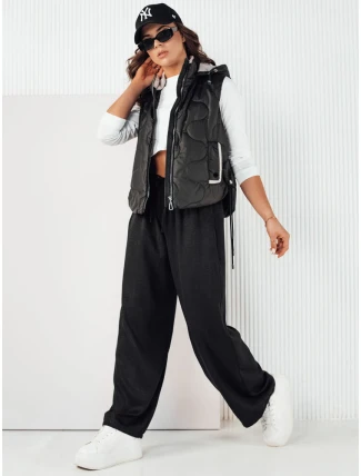 Dámská prošívaná vesta TREOS černá FashionStreet TY4218