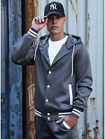 FashionStreet pánské tmavě šedé tepláky AX0791 FashionStreet pánské tmavě šedé tepláky AX0791
