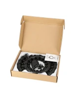 Hula hop plus size HMS HHW12 s výstupky a závažími černá Hula hop plus size HMS HHW12 s výstupky a závažími černá