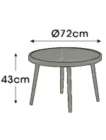 5DÍLNÁ SADA ZAHRADNÍHO NÁBYTKU MEDIOLAN