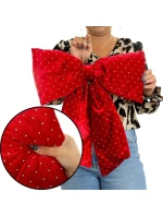 Dekorativní mašle 39x50CM červená slída