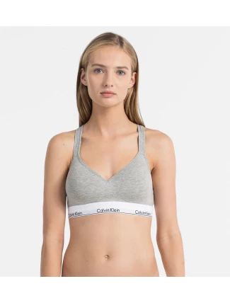 Podprsenka sportovní QF1654E-020 šedá - Calvin Klein Podprsenka sportovní QF1654E-020 šedá - Calvin Klein