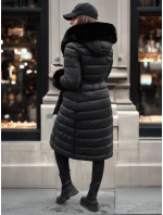 Dámská prošívaná dlouhá bunda ZAELEGANTE černá FashionStreet TY4779 Dámská prošívaná dlouhá bunda ZAELEGANTE černá FashionStreet TY4779