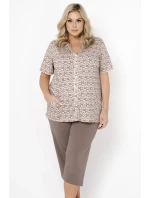 Italská móda Ramira cr.r. sp.3/4 barva:print/cappuccino Italská móda Ramira cr.r. sp.3/4 barva:print/cappuccino