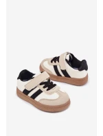 Sportovní Obuv Tenisky Dětské Na Suchý Zip Béžové Adelina