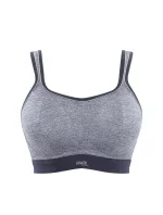 Sportovní podprsenka 7341B Non Wired Bra charcoal marl šedá - Panache Sportovní podprsenka 7341B Non Wired Bra charcoal marl šedá - Panache