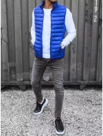 Pánská modrá vesta FashionStreet TX4318 Pánská modrá vesta FashionStreet TX4318