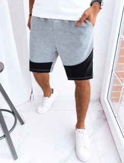 FashionStreet pánské světle šedé teplákové kraťasy SX2248