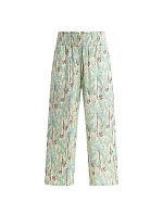 Dámské plážové kalhoty DIM TROPICAL PANTS - DIM - zelená Dámské plážové kalhoty DIM TROPICAL PANTS - DIM - zelená
