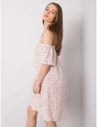 Šaty D73771M30145G bílé a červené