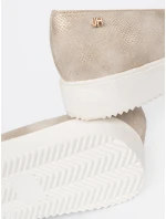 Exkluzívní zlaté dámské mokasíny platforma Exkluzívní zlaté dámské mokasíny platforma