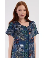 Dámské pyžamo dlouhé Listy