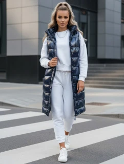 Dámská prošívaná vesta GANTINI modrá FashionStreet TY3743