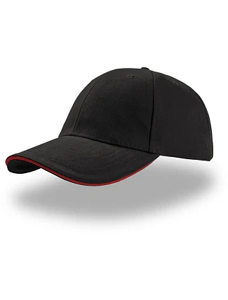 Atlantis Headwear Liberty Sandwich 6 panelová kšiltovka "Liberty Sandwich" 33.0005 black/red Atlantis Headwear Liberty Sandwich 6 panelová kšiltovka "Liberty Sandwich" 33.0005 black/red