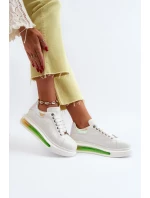 Dámské kožené tenisky GOE NN2N4029 bílé