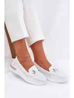 Děrované baleríny z přírodní kůže Vinceza 95331 bílé Děrované baleríny z přírodní kůže Vinceza 95331 bílé