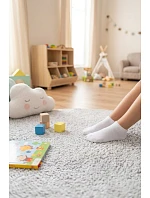 Dětské Mládežnické Bílé Gładké Ponožky