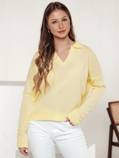 Dámský oversize svetr VISTILLA lemon FashionStreet MY2415