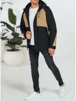 Pánská zimní bunda s kapucí FashionStreet camel TX5041