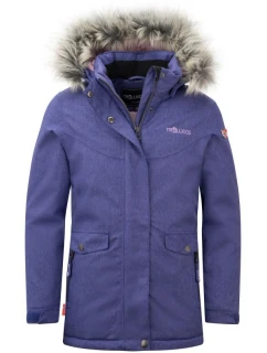 Dívčí zateplená bunda Trollkids Dívčí zimní kabát Oslo Coat XT s kapucí fialová (180-154)