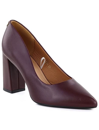 Bordó semišové lodičky na jehlovém podpatku Sergio Leone PB216