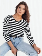 Dámská pruhovaná halenka HILAN černá FashionStreet RY2382