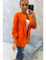 Sako s klopami elegantní oranžové Sako s klopami elegantní oranžové