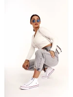 Dámské vysoké tenisky Big Star - bílé Dámské vysoké tenisky Big Star - bílé