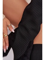 Dámské kozačky na sloupku – černé Yserine