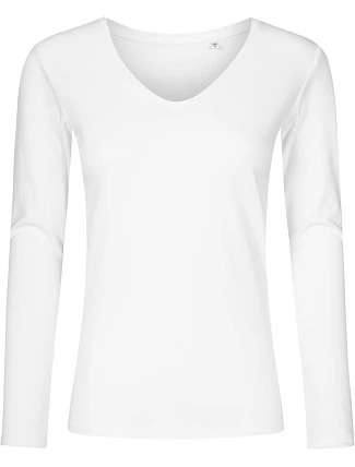 Promodoro 1560 Dámské tričko do V s dl. rukávem - X.O 40.1560 white Promodoro 1560 Dámské tričko do V s dl. rukávem - X.O 40.1560 white