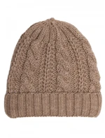 M897 Čepice z pleteného kabelu - béžová M897 Čepice z pleteného kabelu - béžová
