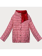 Lehce zateplená oboustranná bunda do boků Goodlookin red (P21-7213/7212-16)