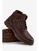 Pánské zateplené kozačky Wrangler 20253034.IKU tmavě hnědé