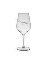 PROTOŽE BÝT ZUBAŘ NENÍ PRDEL - čirá nerozbitná sklenice na víno 470 ml PROTOŽE BÝT ZUBAŘ NENÍ PRDEL - čirá nerozbitná sklenice na víno 470 ml