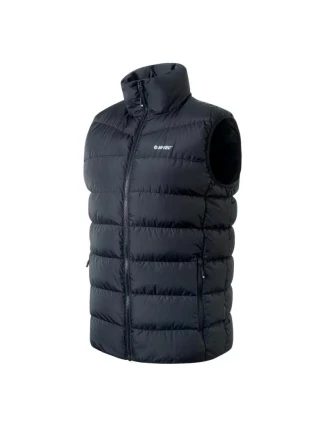 Pánská vesta bez kapuce Sanis Černá - Hi-Tec Pánská vesta bez kapuce Sanis Černá - Hi-Tec