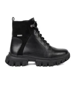 Pěkné dámské černé kotníčkové boty platforma Pěkné dámské černé kotníčkové boty platforma