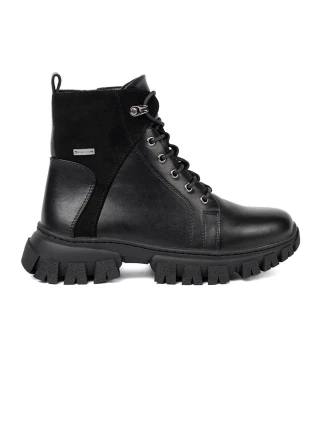 Pěkné dámské černé kotníčkové boty platforma Pěkné dámské černé kotníčkové boty platforma