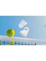 Růžová bezdrátová sluchátka Vention ve tvaru koblihy BT 5.3 IPX4