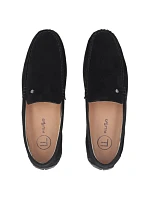 Pánské kožené mokasíny polobotky černé Filippo MP923