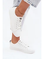 Dámské tenisky Sneakers z eko kůže Big Star TT274960 bílé Dámské tenisky Sneakers z eko kůže Big Star TT274960 bílé