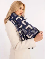 Šála AT SZ 23158.32 tmavě modrá a bílá